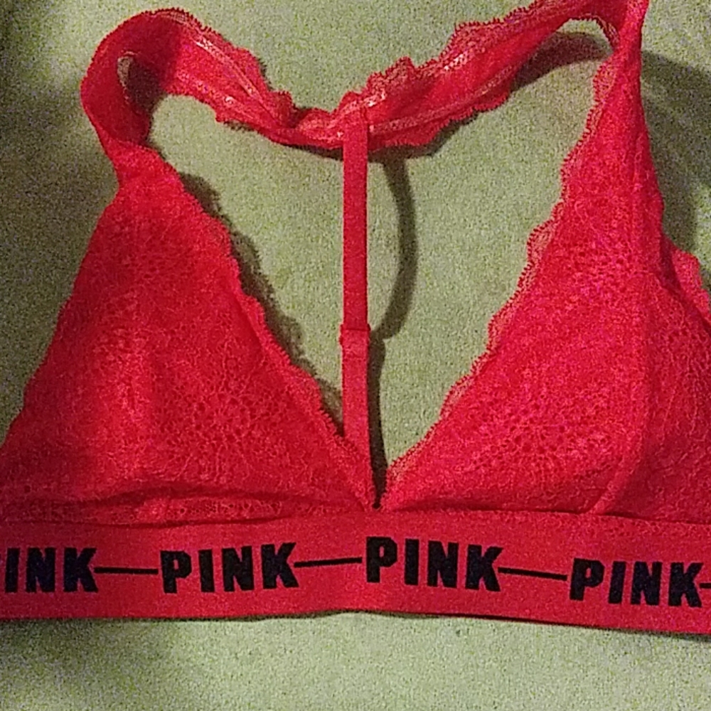 Pink bra